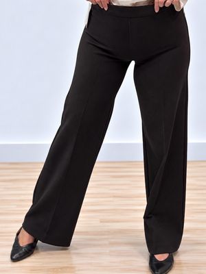 Gabriella Pant gamba dritta CIOCCO