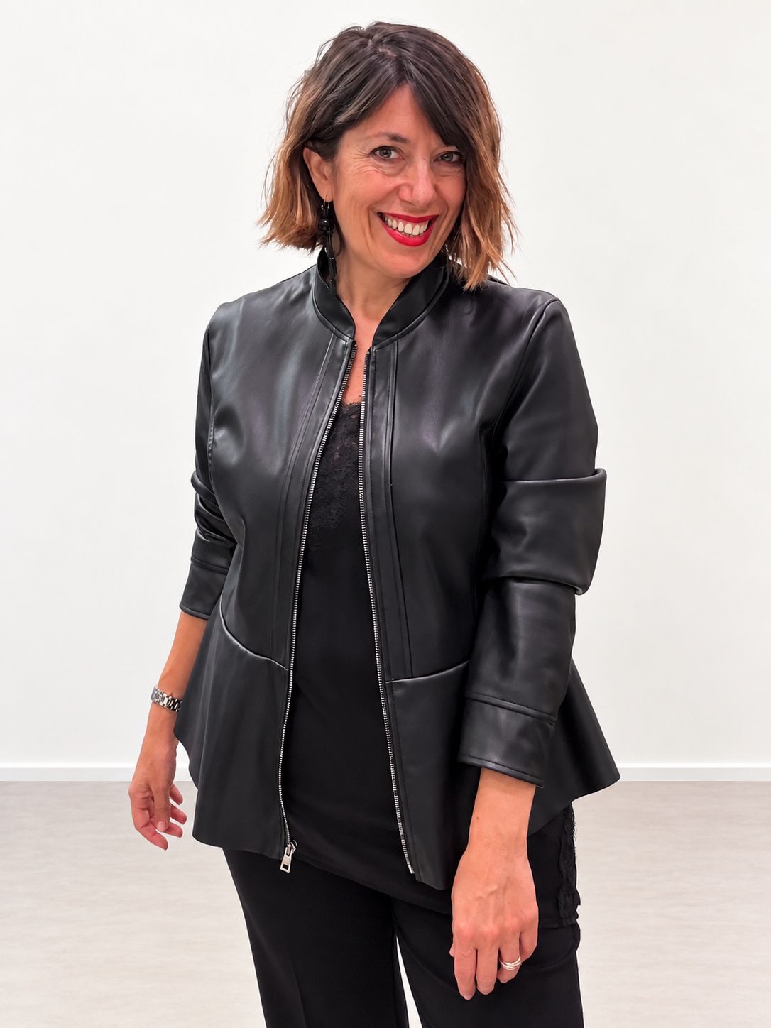 Giubbino eco leather