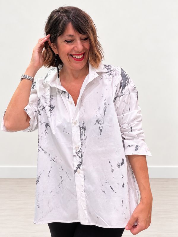 Camicia Aforisma Argento