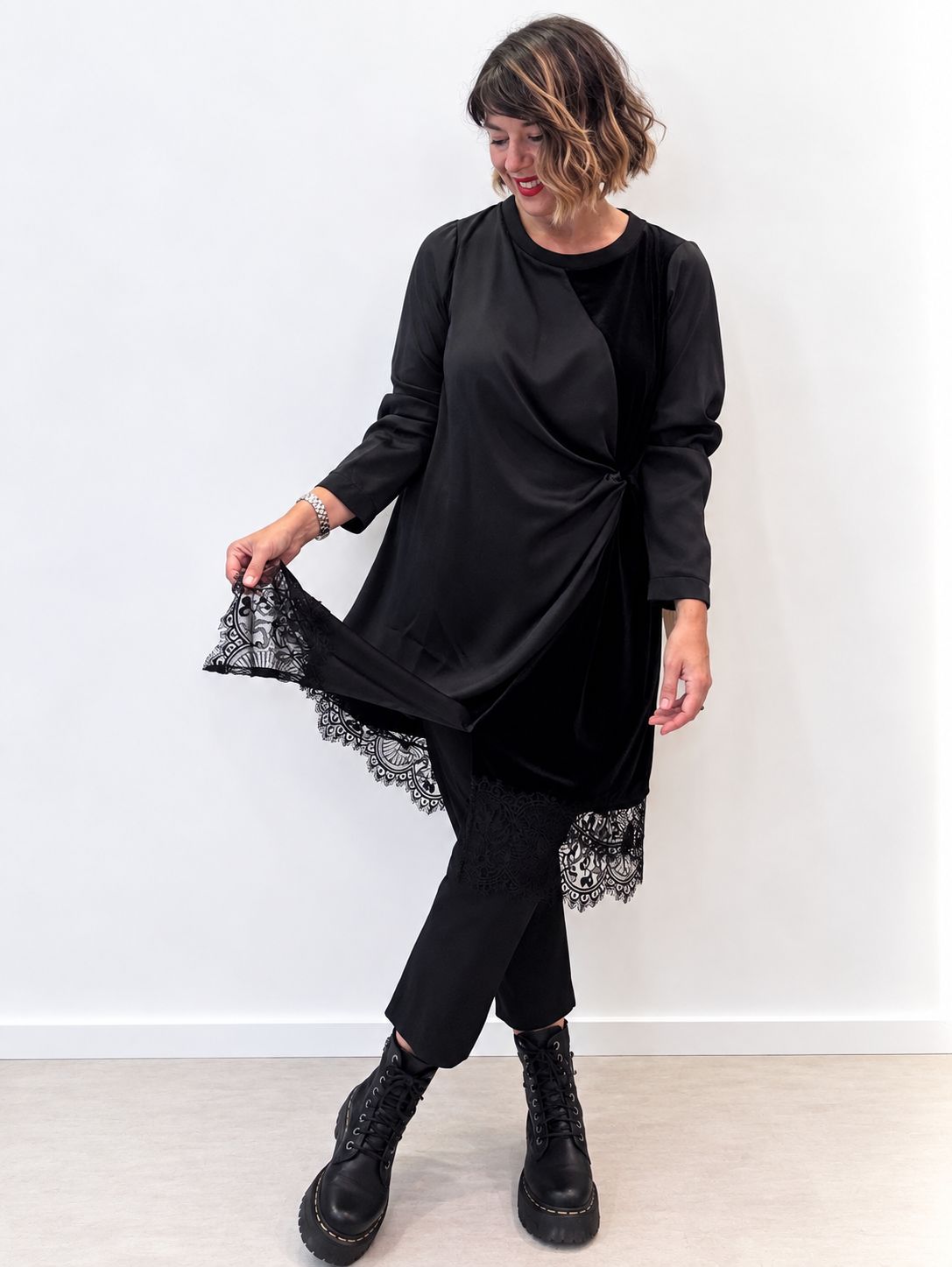 Velvet long Blouse