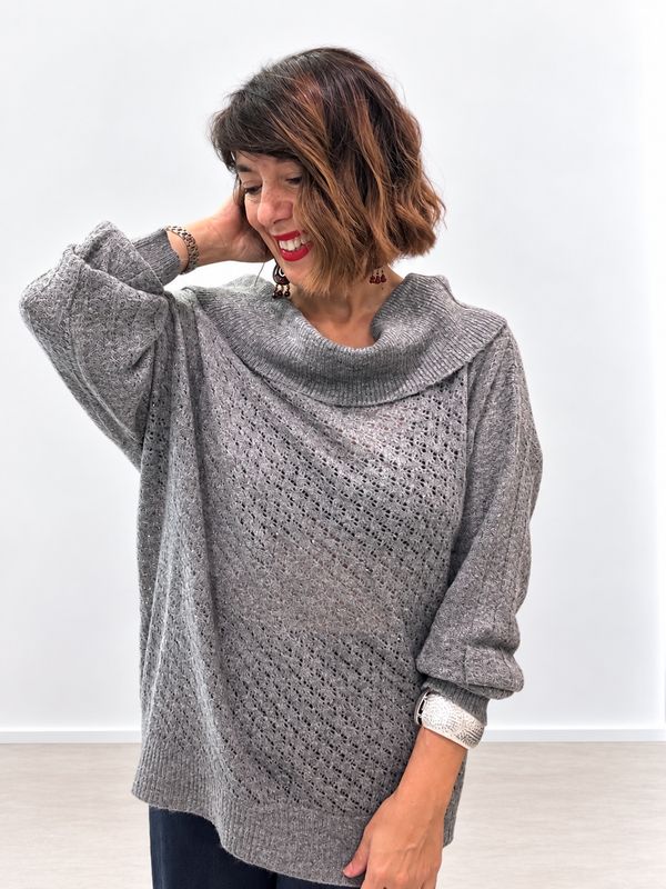 Maxipull traforato Melange