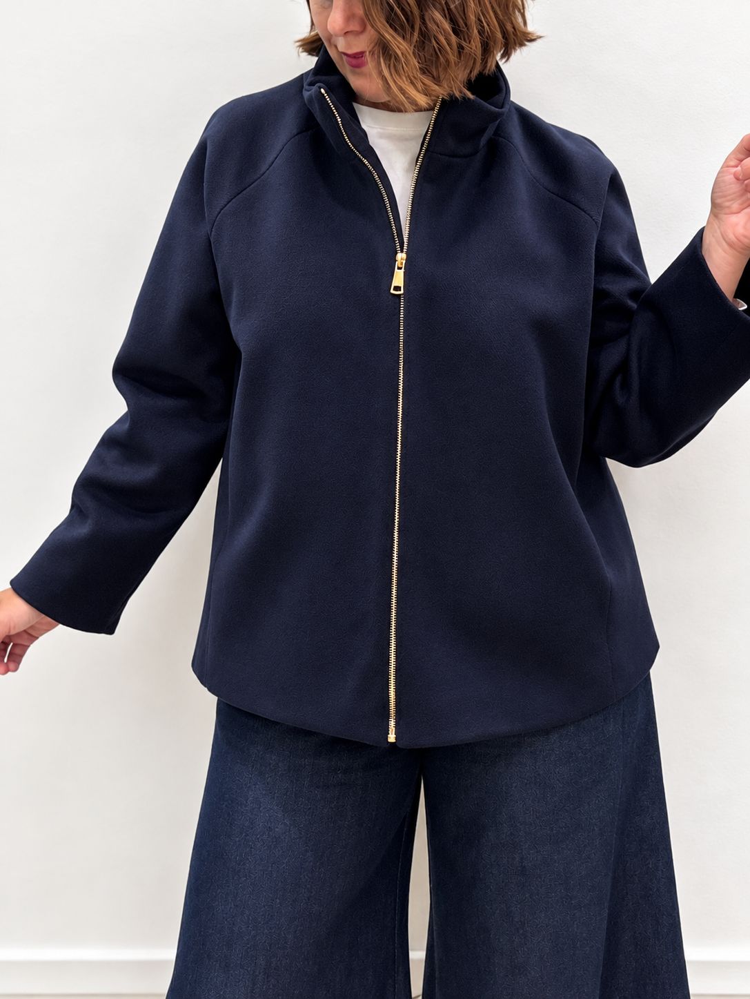 Giacca cappottella BLU