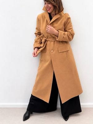 Cappotto vestaglia Cammello