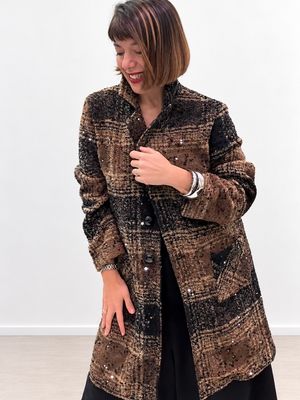 Cappotto Check Sparkling