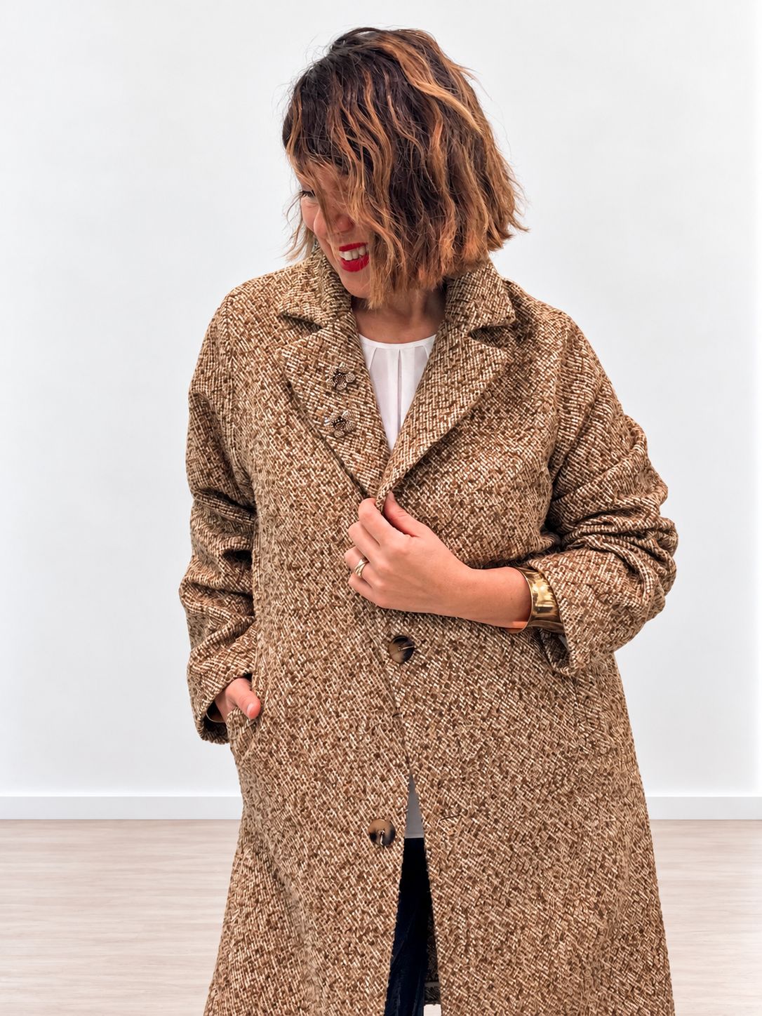 Tweed Bouclè Coat