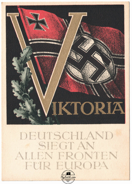 Propaganda Postcard 1941 Germany Viktoria