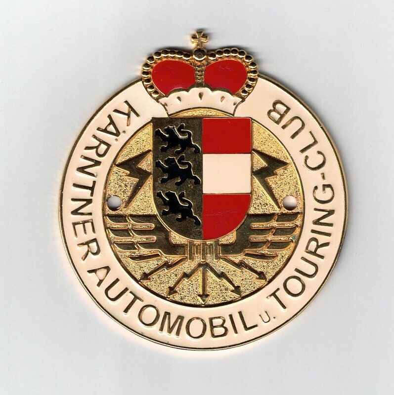 Vintage Car Badge Karntener Automobil Touring Club