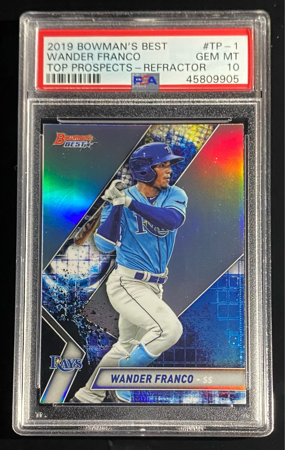 Wander Franco 2019 Bowman’s Best Top Prospects Refractor - PSA 10