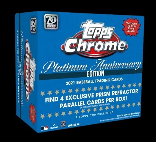 2021 Baseball Chrome Platinum Anniversary Mega Box
