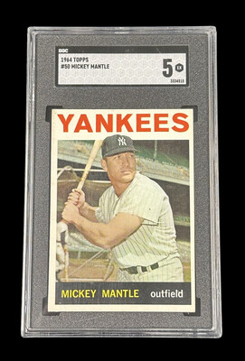 Mickey Mantle 1964 Topps #50 - SGC 5