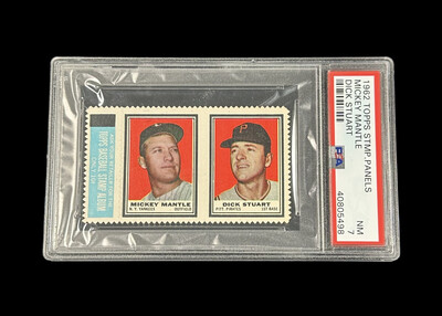 Mickey Mantle 1962 Topps Stamp Panel - PSA 7