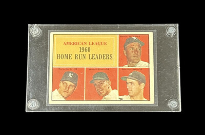 Mickey Mantle/Roger Maris AL Home Run Leaders - 1960 Topps