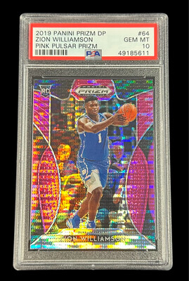 Zion Williamson 2019 Panini Prizm Draft Picks Pink Pulsar - PSA 10