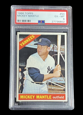 Mickey Mantle 1966 Topps #50 “High End” PSA 6 - Centered/Sharp Corners!
