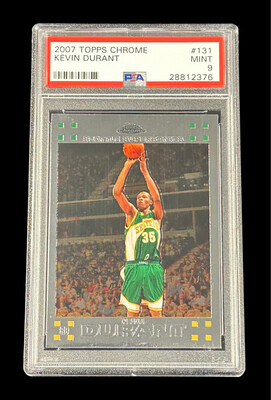 Kevin Durant 2007 Topps Chrome Rookie PSA 9