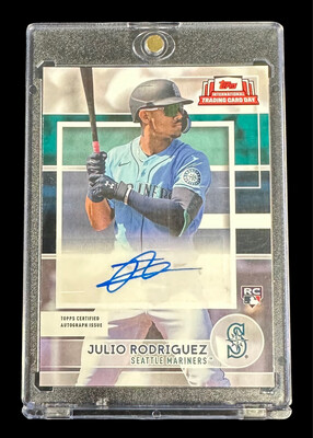 Julio Rodriguez 2022 Topps International Trading Card Day Rookie Auto /150