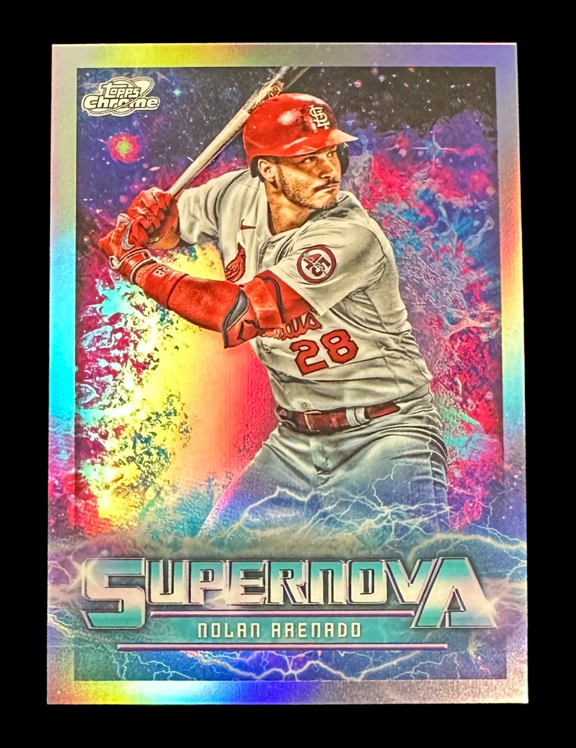 Nolan Arenado 2022 Topps Cosmic Chrome Supernova SSP Case Hit