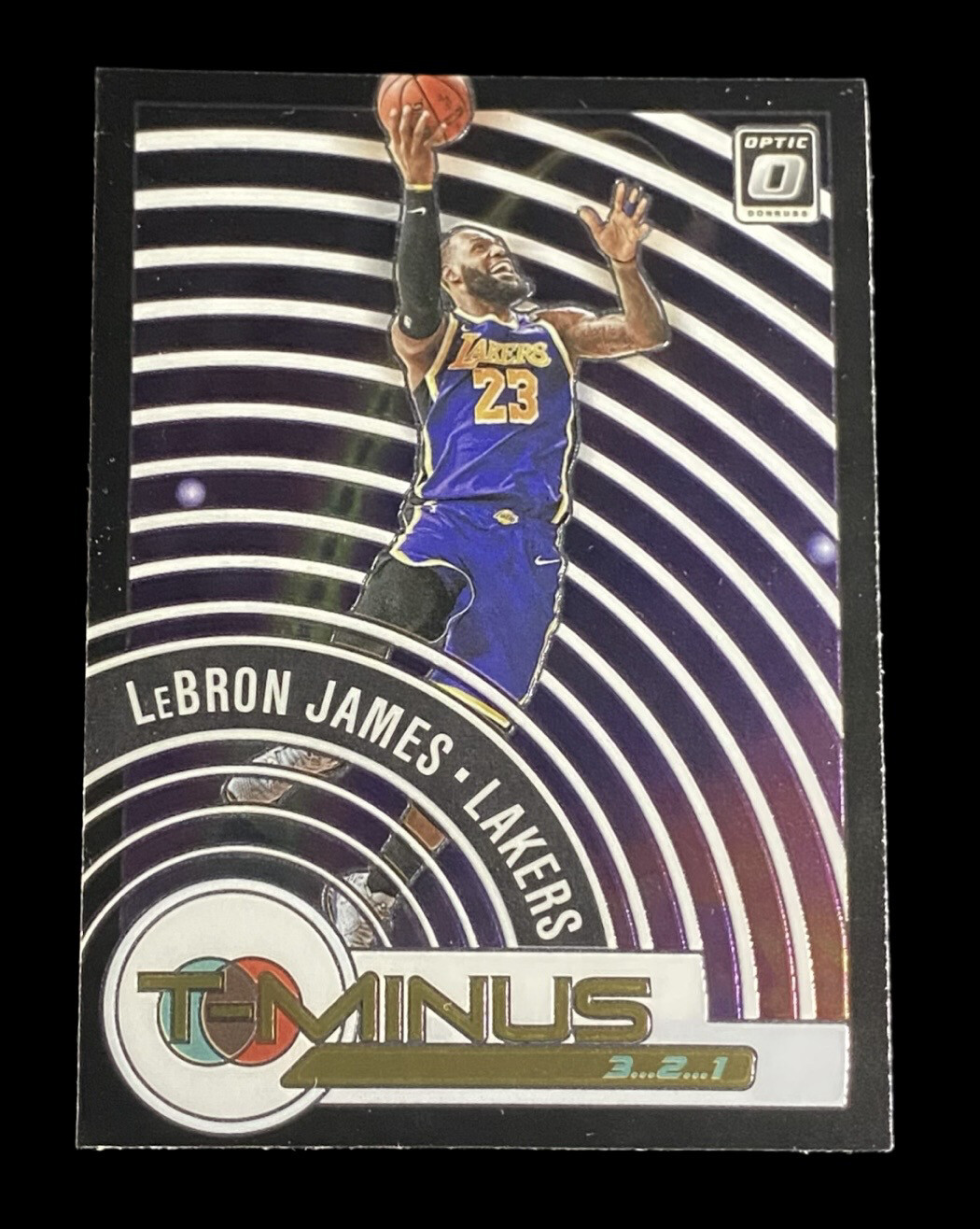LeBron James 2020 Donruss Optic Prizm T Minus 3,2,1 Insert
