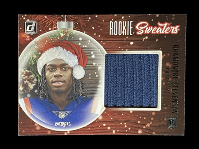 Rhamondre Stevenson 2021 Donruss Holiday Rookie Sweaters