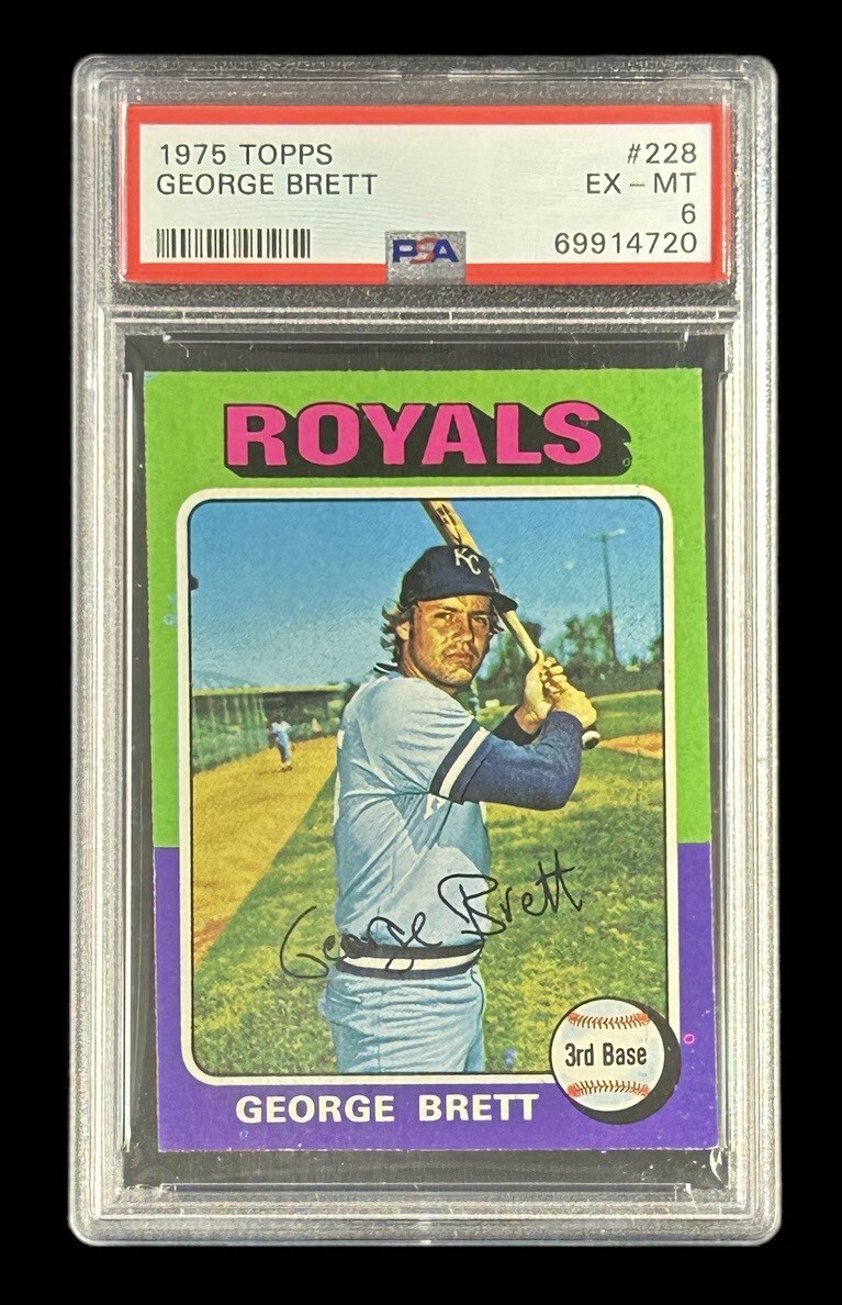 George Brett 1975 Topps #228 Rookie PSA 6