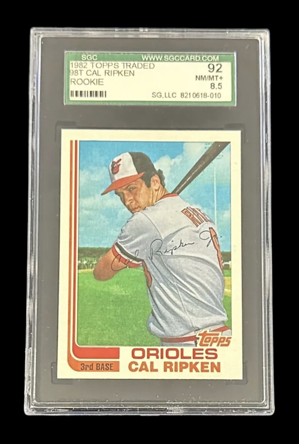 Cal Ripken Jr. 1982 Topps Traded Rookie #98T SGC 8.5