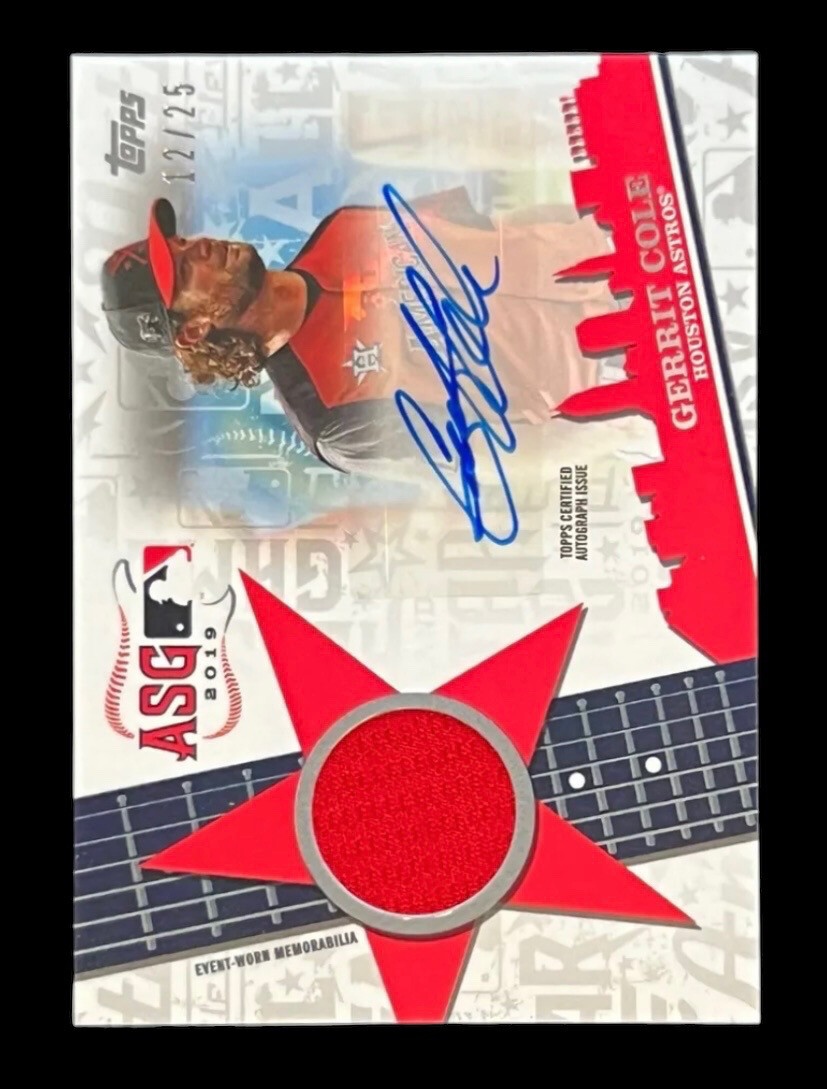 Gerrit Cole 2019 Topps Update All-Star Auto /25