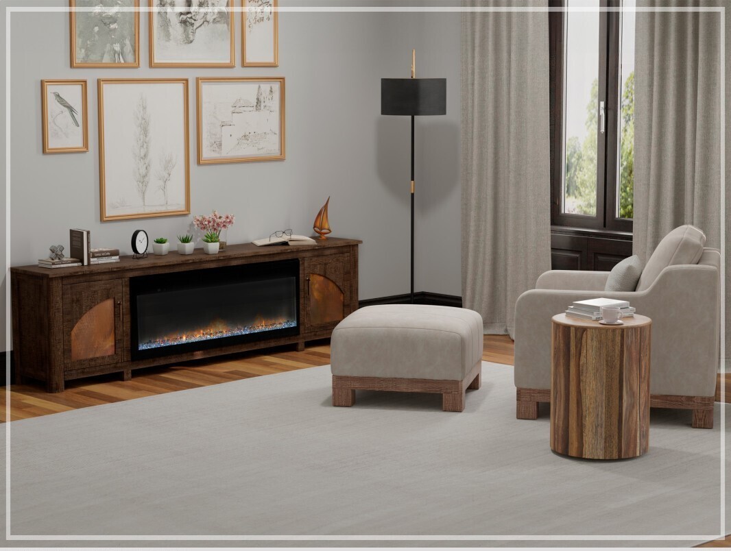 BLACKBURN- 7781 ELECTRIC FIREPLACE- 93&quot;