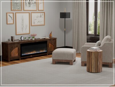 BLACKBURN- 7781 ELECTRIC FIREPLACE- 93&quot;