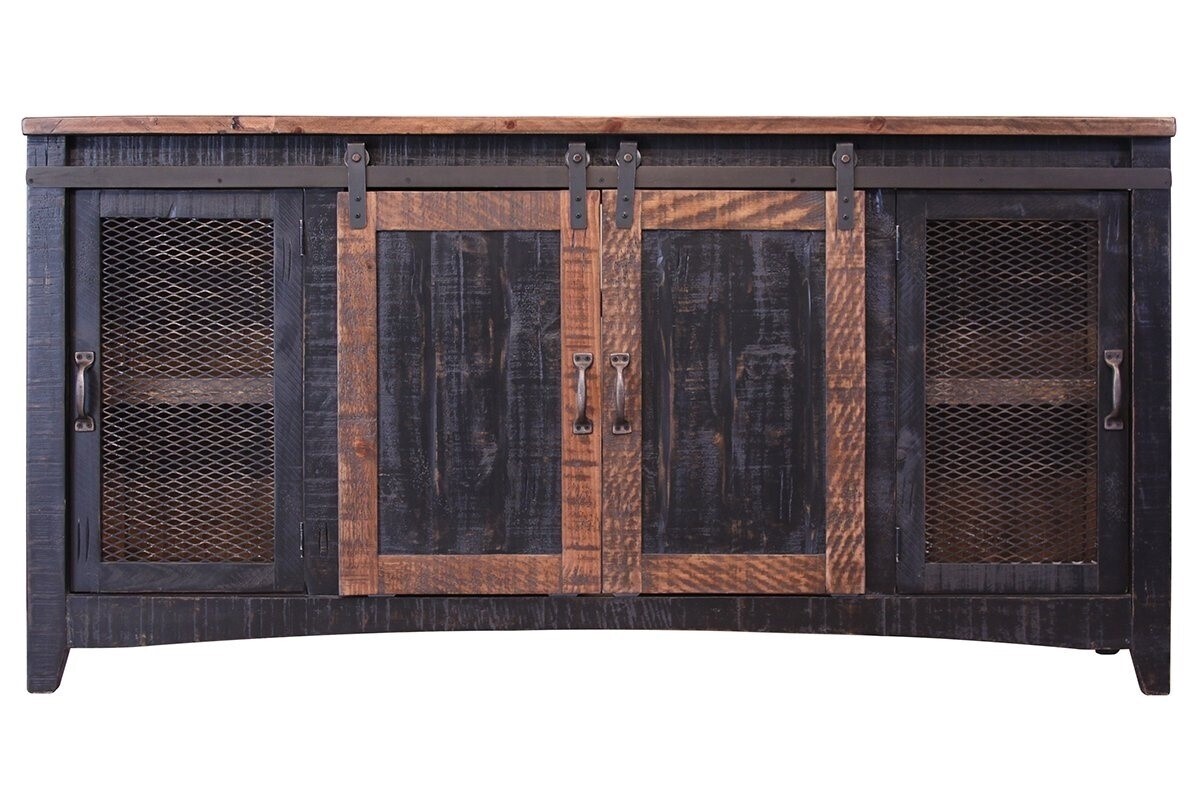 PUEBLO BLK- 370 TV WALL-UNIT