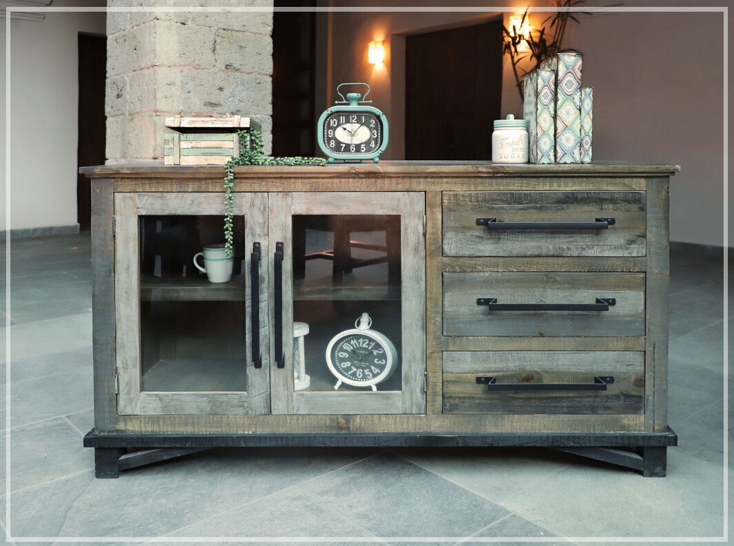 LOFT BROWN- 6441 BUFFET 60&quot;