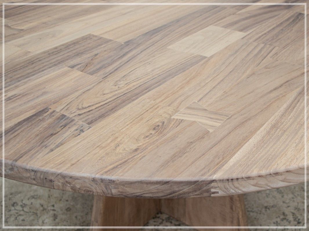 NATURAL PAROTA - 8681 RND TABLE