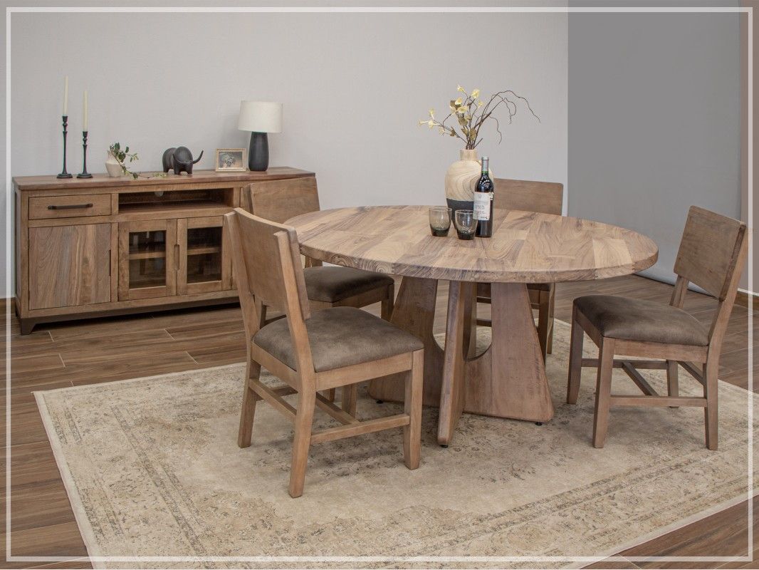 NATURAL PAROTA - 8681 RND TABLE