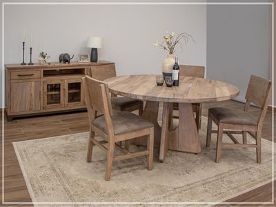 NATURAL PAROTA - 8681 RND TABLE
