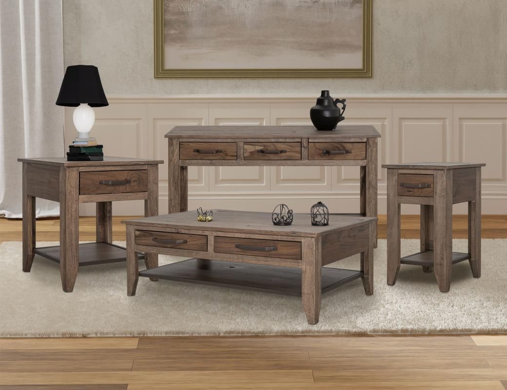 NATURAL TECA - 1171 CHAIRSIDE TABLE
