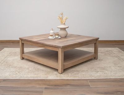 NATURAL PAROTA - 8681 SQUARE COCKTAIL TABLE
