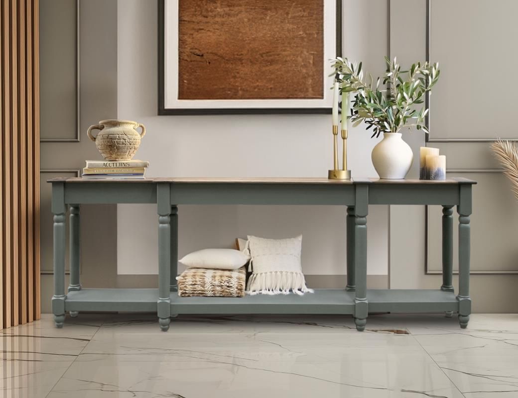 TIFFANY - 3641 SOFA TABLE - 95&quot; GN