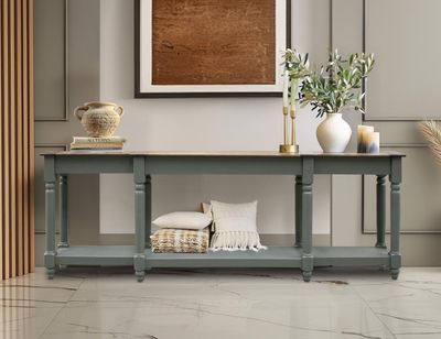 TIFFANY - 3641 SOFA TABLE - 95&quot; GN