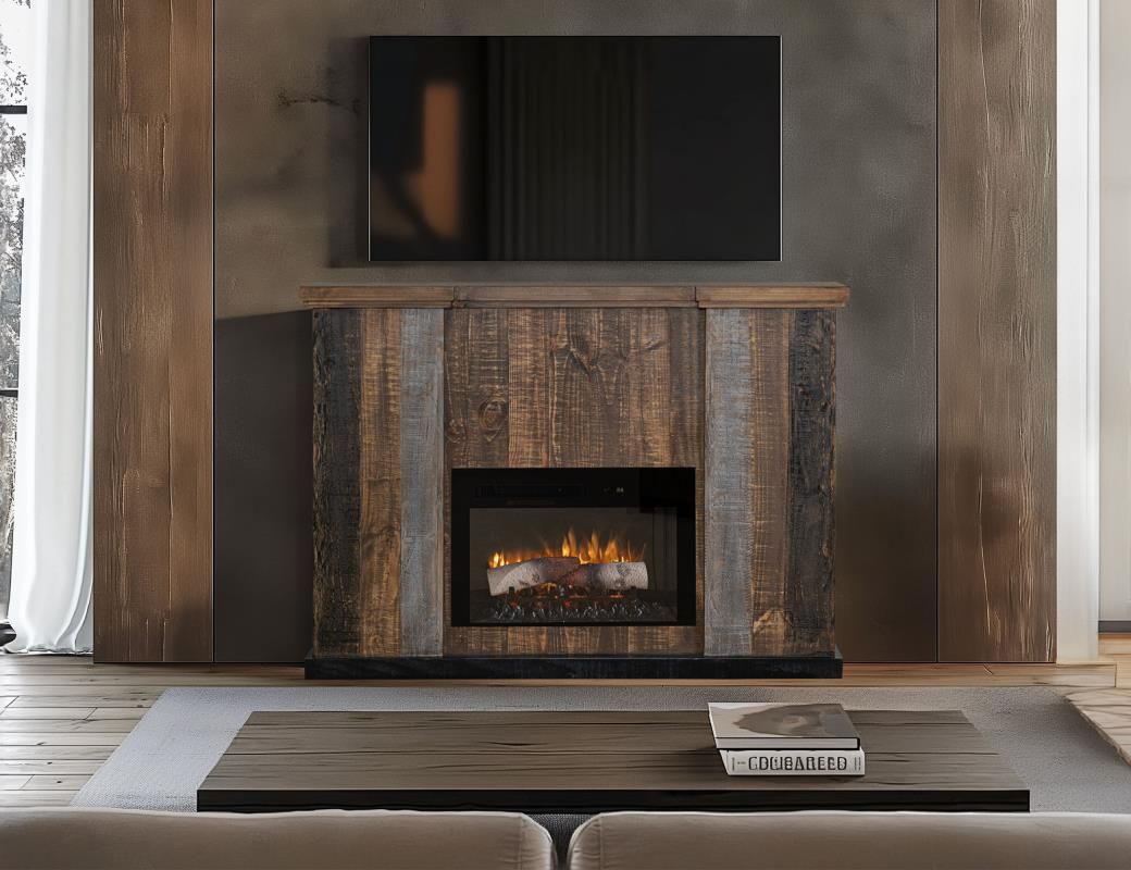 LOFT BROWN - 6442 FIREPLACE CONSOLE