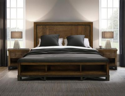 WALNUT - 3421 QUEEN BED