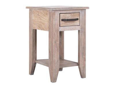 WHITETEAK - 1271 CHAIRSIDE TABLE