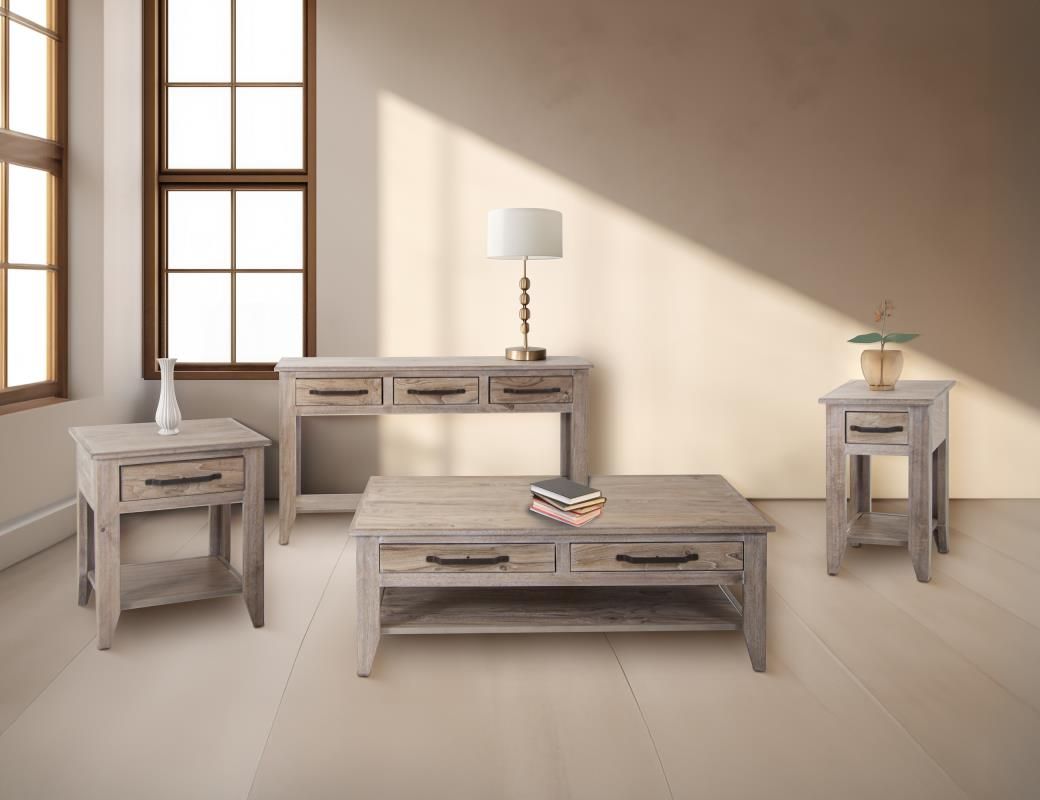 WHITETEAK - 1271 CHAIRSIDE TABLE