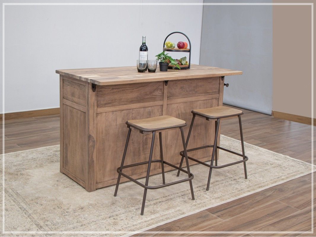 NATURAL PAROTA - 8681 STOOL 24&quot;
