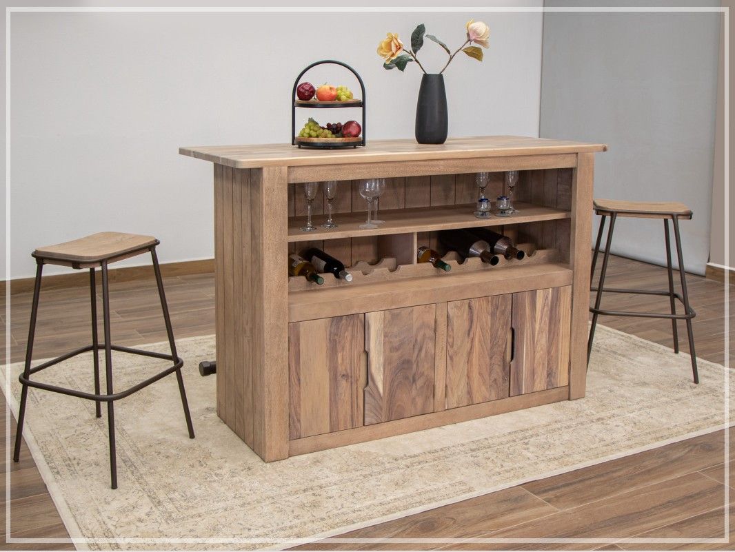 NATURAL PAROTA - 8681 STOOL 30&quot;