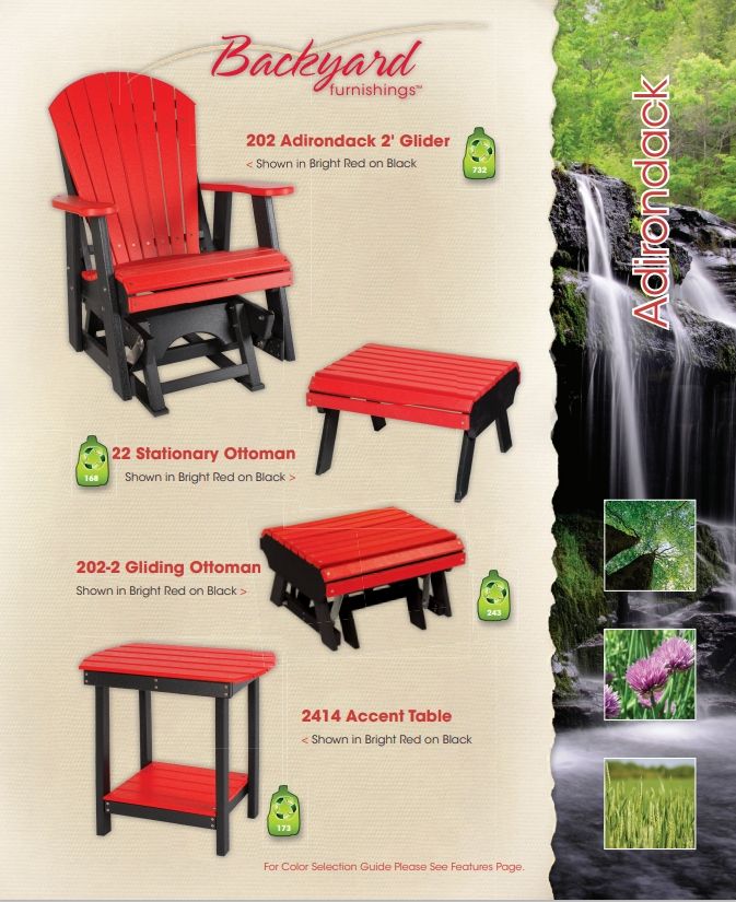 ADIRONDACK - 202 GLIDER 2&#39;
