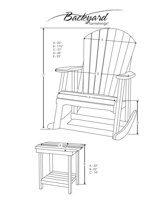 ADIRONDACK - 212 ROCKING CHAIR 2&#39;