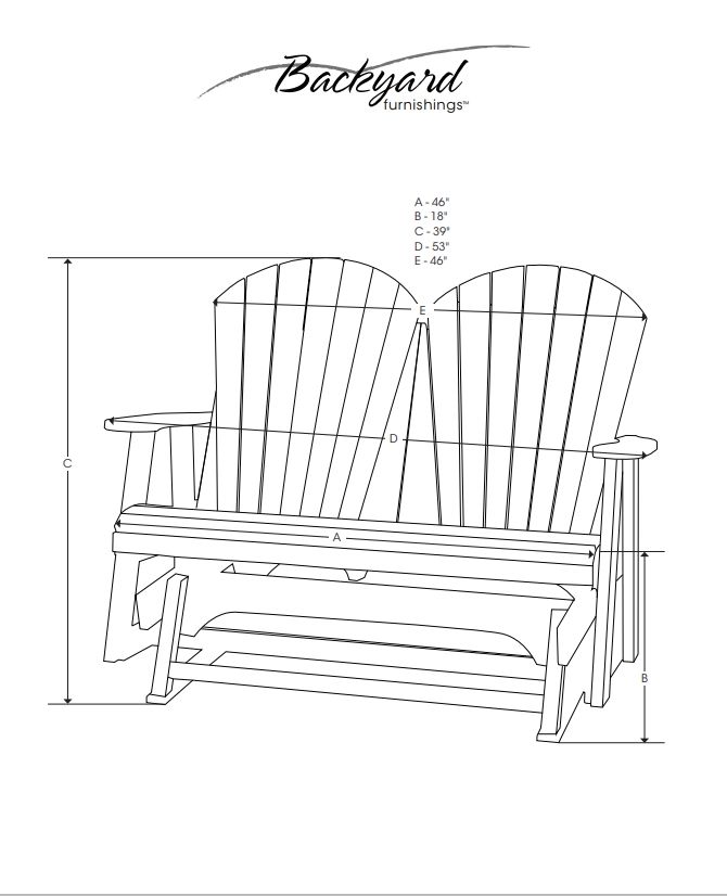 ADIRONDACK - 204 GLIDER 4&#39;