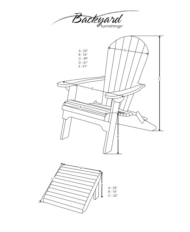 ADIRONDACK - 232 FOLDING CHAIR 2&#39;