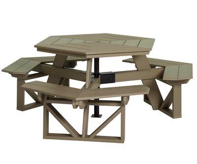 DINING - 4242 HEXAGON PICNIC TABLE 