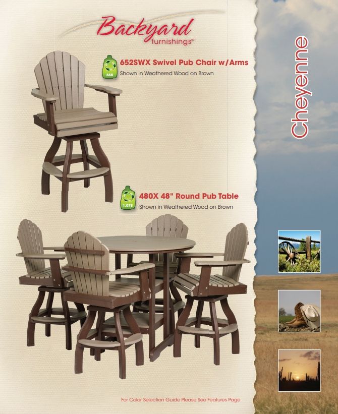 DINING - 480X ROUND PUB TABLE 48&quot;