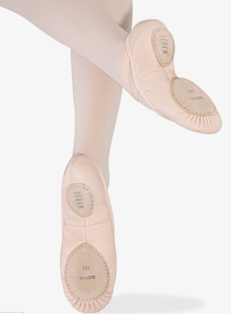 Ladies Odette Split Sole Leather Ballet Flats